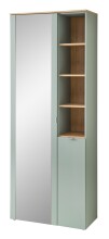 Garderoben-Set >Bari< in Schilfgrün matt, MDF, Spannplatte - 206x202x38 (BxHxT)