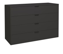 Kommode >Bonnie< in anthrazit matt lack -...
