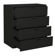 Kommode >Bonnie< in anthrazit matt lack - 81x87x45cm (BxHxT)