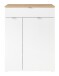 Schuhschrank >Bari< in Weiß matt, MDF, Spannplatte - 78x103x38cm (BxHxT)