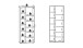 Stauraumvitrine >Bellano< in Viking Oak Dekor - 80x202x38 (BxHxT)