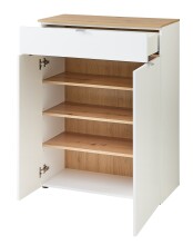 Garderoben-Set >Bari< in Weiß matt, MDF, Spannplatte - 264x202x38cm (BxHxT)
