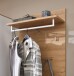 Garderoben-Set >Bari< in Weiß matt, MDF, Spannplatte - 206x202x38cm (BxHxT)
