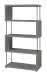 Regal >Sticks< in pine green matt lack - 66x126x33cm (BxHxT)