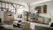 Wohnwand >Bellano< in Viking Oak Dekor, MDF, Spannplatte - 332x186x44cm (BxHxT)