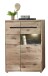 Wohnwand >Bellano< in Viking Oak Dekor, MDF, Spannplatte - 346x202x44cm (BxHxT)