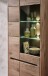 Wohnwand >Bellano< in Viking Oak Dekor, MDF, Spannplatte - 299x202x44cm (BxHxT)