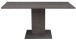 Säulen-Esstisch >Tap< (ausziehbar bis 160cm) in graphit - 120/160x76x80cm (BxHxT)