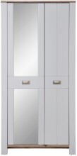 Schuhschrank >Dijon< in Ashgrey Dekor, MDF,...