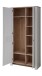 Schuhschrank >Dijon< in Ashgrey Dekor, MDF, Spannplatte - 98x201x38cm (BxHxT)