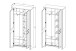Schuhschrank >Dijon< in Ashgrey Dekor, MDF, Spannplatte - 98x201x38cm (BxHxT)