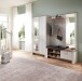 Schuhschrank >Dijon< in Ashgrey Dekor, MDF, Spannplatte - 98x201x38cm (BxHxT)