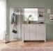 Garderobenpaneel >Dijon< in Ashgrey Dekor, MDF, Spannplatte - 48x188x30 (BxHxT)