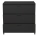 Kommode >Bonnie< in anthrazit matt lack - 81x80x45cm (BxHxT)