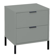 Nachtkommode >Bonnie< in pine green matt lack - 51x60x45cm (BxHxT)