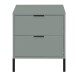 Nachtkommode >Bonnie< in pine green matt lack - 51x60x45cm (BxHxT)