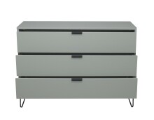 Schubkastenkommode >Bonnie< in pine green matt lack - 119x80x45cm (BxHxT)