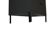 Schubkastenkommode >Bonnie< in anthrazit matt lack - 119x80x45cm (BxHxT)