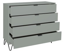 Schubkastenkommode >Bonnie< in pine green matt lack - 119x101x45cm (BxHxT)
