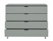 Schubkastenkommode >Bonnie< in pine green matt lack - 119x101x45cm (BxHxT)