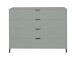 Schubkastenkommode >Bonnie< in pine green matt lack - 119x101x45cm (BxHxT)