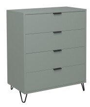Kommode >Bonnie< in pine green matt lack - 81x100x45cm (BxHxT)