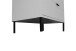 Kommode >Bonnie< in kreidegrau matt lack - 81x100x45cm (BxHxT)