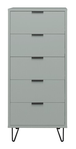 Hochkommode >Bonnie< in pine green matt lack - 51x121x45cm (BxHxT)