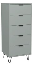 Hochkommode >Bonnie< in pine green matt lack - 51x121x45cm (BxHxT)