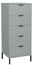 Hochkommode >Bonnie< in pine green matt lack - 51x121x45cm (BxHxT)