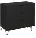 Kommode >Bonnie< in anthrazit matt lack - 81x80x45cm (BxHxT)