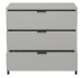 Kommode >Bonnie< in kreidegrau matt lack - 81x80x45cm (BxHxT)