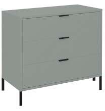 Kommode >Bonnie< in pine green matt lack - 81x80x45cm (BxHxT)