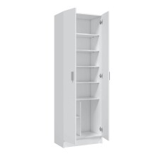 Mehrzweckschrank >Cupboard< in Weiß - 59x180x37 (BxHxT)