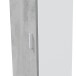 Mehrzweckschrank >Tidy< in Weiß / Beton Grau - 41x182x37 (BxHxT)