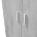Mehrzweckschrank >Tidy< in Weiß / Beton Grau - 80x182x37 (BxHxT)