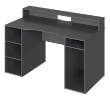 Gamingtisch >Ozone< in Anthrazit-Grau - 136x88x67...