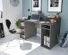 Gamingtisch >Ozone< in Anthrazit-Grau - 136x88x67 (BxHxT)