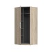 Eckkleiderschrank >CADIXO< in Sonoma Eiche - 94,2x212,9x94,2cm (BxHxT)