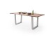 Baumkantentisch >Calabria< in Akazie natur lackiert - 160x76,5x90 (BxHxT)