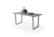 Baumkantentisch >Calabria< in Akazie grau lackiert - 160x76,5x90 (BxHxT)