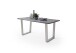 Baumkantentisch >Calabria< in Akazie grau lackiert - 180x77,5x100 (BxHxT)