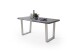 Baumkantentisch >Calabria< in Akazie grau lackiert - 200x79,5x100 (BxHxT)