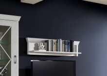 Wandboard >Kashmir< in Pinie Weiss - 122,8x33,8x24,5cm (BxHxT)