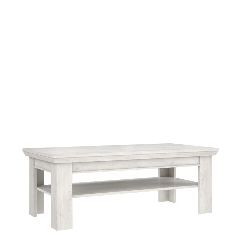 Couchtisch >Kashmir< in Pinie Weiss - 120,6x45,3x60,4cm (BxHxT)