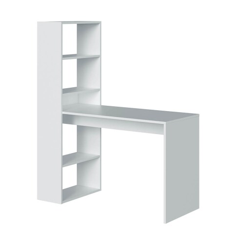 Regal-Schreibtisch >Duplo< in Artik-Weiß - 120x144x53 (BxHxT)