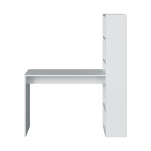 Regal-Schreibtisch >Duplo< in Artik-Weiß - 120x144x53 (BxHxT)