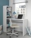 Regal-Schreibtisch >Duplo< in Artik-Weiß - 120x144x53 (BxHxT)