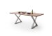 Baumkantentisch >Calabria< in Akazie natur lackiert - 180x77,5x100 (BxHxT)
