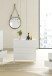 Kommode >Loft< in weiß glänzend - 80x80x40 (BxHxT)